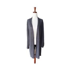 Eileen Fisher Organic Linen/Cotton Open Cardigan Size XL